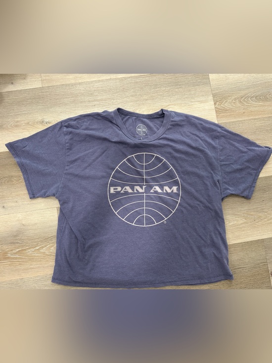 Pan Am Cropped Graphic Tee - Women’s Casual Shirt